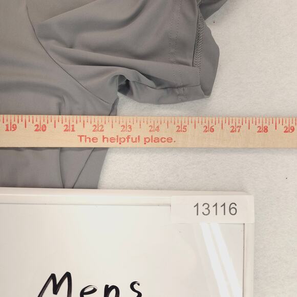 Adidas Short Sleeve Collared Polo Shirt Adult Mens Size Large L Gray Pink - Picture 6 of 9